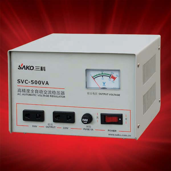 供应SVC-500VA(单相)交流稳压电源 稳压器